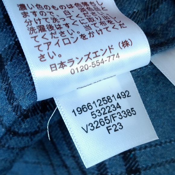 🆕Lands' End X Blake Shelton Traditional Fit Flagship Flannel Shirt Size XL Tall - Picture 8 of 8